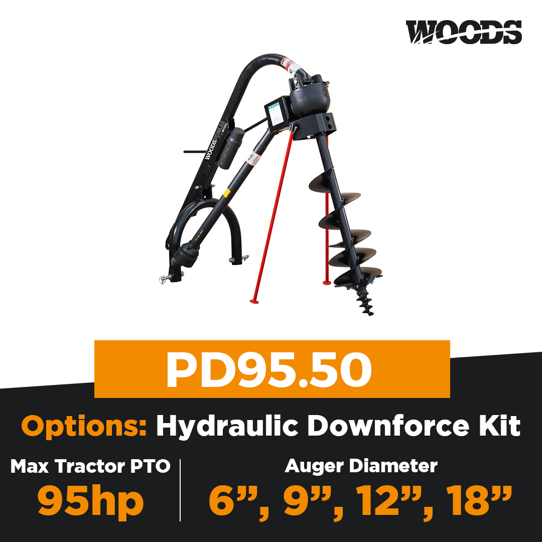 Woods PD95.50 Post Hole Digger